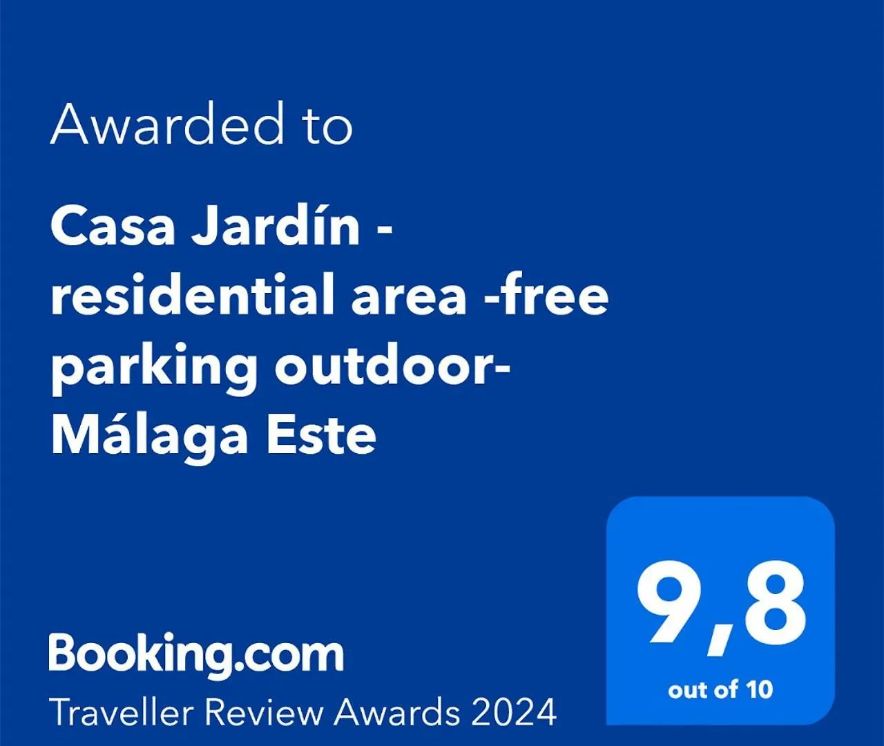 Casa Jardin - Residential Area -Free Parking Outdoor- Malaga Este Holiday home