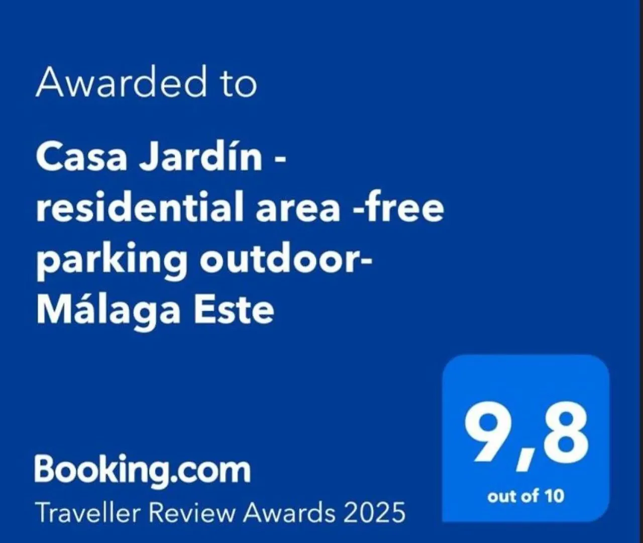 Casa Jardin - Residential Area -Free Parking Outdoor- Malaga Este Spain